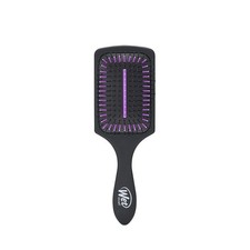 Refresh and Extend Paddle Detangler, Black, Detangling Brush with Infused Cha...