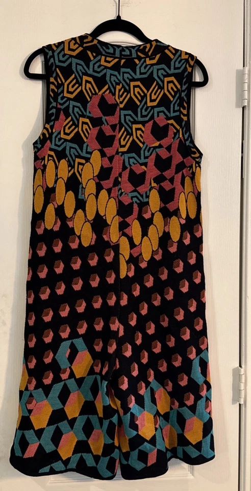 Mono M Missoni Mod Mameluco Sin Mangas Mezcla de Lana Tejido Abstracto - Talla 40 Nuevo con Etiquetas Foto 2 de 4