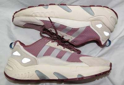adidas zx22 boost shoes men's 11 maroon w/ cream
