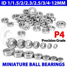 Miniature Ball Bearings P4 Small Micro Mini 1/1.5/2/2.3/2.5/3/4-12 mm Inner Dia