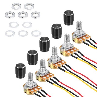 5x B10K Ohm Linear Taper Potentiometer Audio Lautstärkeregler