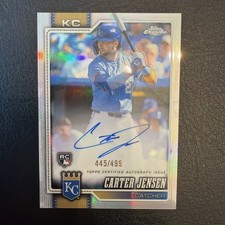 Carter Jensen Chrome 2026 Refractor /499 Auto