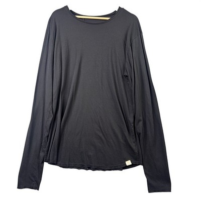 One Golden Thread Unisex Size XL Black Long Sleeve T-Shirt Tencel Supima Cotton