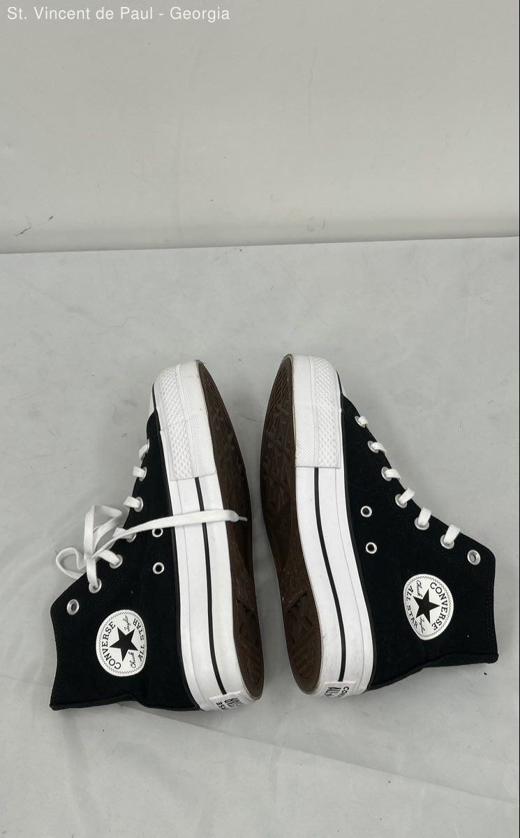 Converse All Star Black Solid Double Sole Sneaker… - image 6