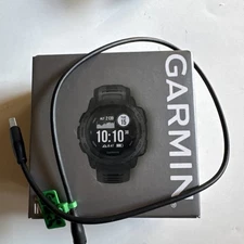 Garmin Instinct Rugged GPS Smart Watch - Graphite (010-02064-00). New Other