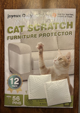 12 Pack Self Adhesive Cat Scratch Furniture Protectors Anti-Scratch Couch Guards