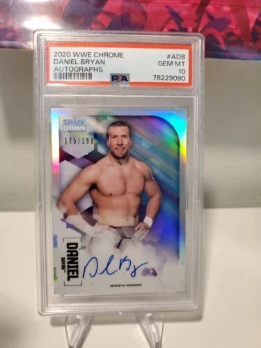 2020 Topps Chrome WWE Auto Daniel Bryan aka Bryan Danielson #/199 Auto PSA 10 - Image 2 of 4