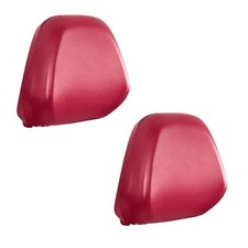 Car Seat Headrest Covers - Full Wrap-Around PU Leather - 2 PCS - Red M
