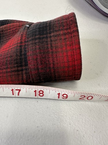 Camicia donna Pendleton Board 100% lana vergine taglia M rossa ombreggiata a quadri con bottoni - Foto 4 di 9
