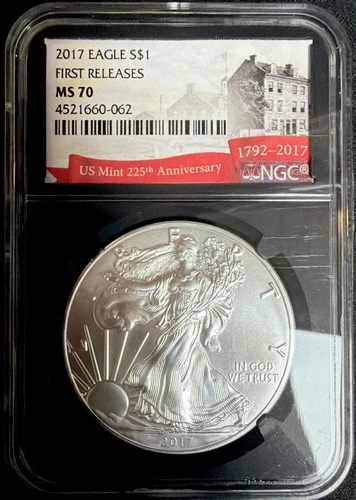 Photo of a 2017 American Silver Eagle from an eBay listing that sold on Jul 20, 2026