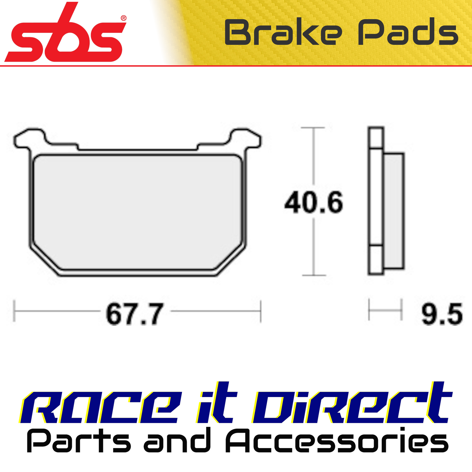 Brake Pads for KAWASAKI GPZ 550 1982-1983 Rear Street SBS