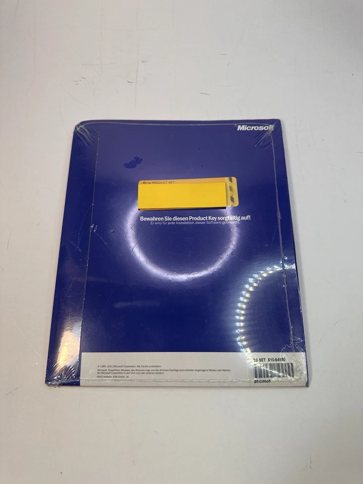 SEALED Microsoft Windows XP Professional 2002 With Product Key and CD German K1 - Image 2 of 2