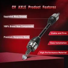 Rear CV Axle Assy for Chrysler 300 15-22 Dodge Charger Challenger V6 3.6L RWD