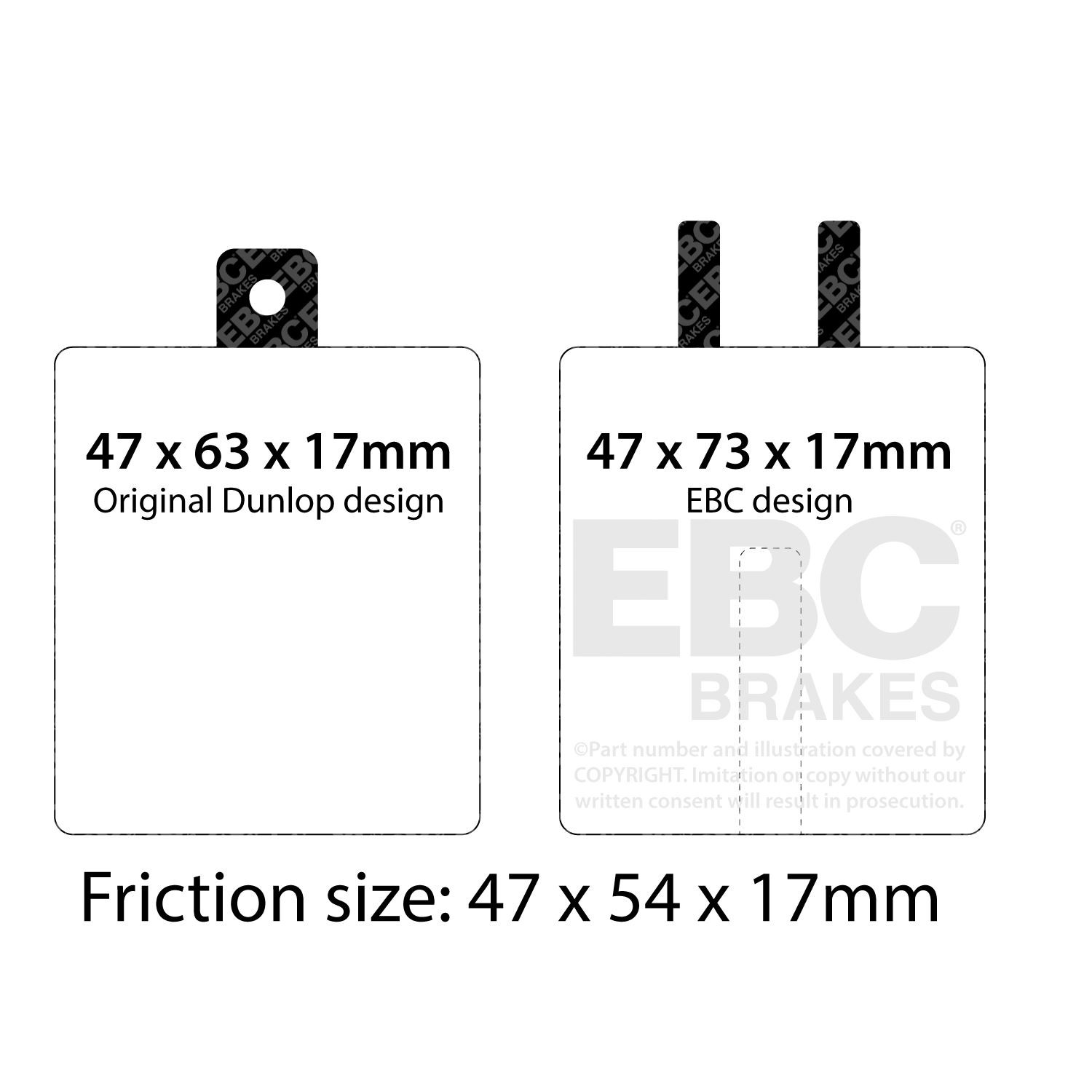 EBC DP2120 BRAKE PAD SET DISC BRAKE Front,Rear