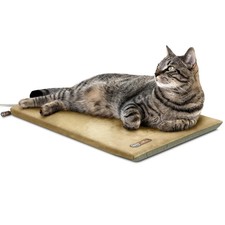 KH Pet Products Heated Cat Bed Pad for Indoor Cats, Thermo-Kitty Mat Calming ...