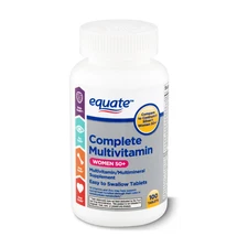 Equate Complete Multivitamin/Multimineral Supplement Tablets, Women 50+, 100 Ct