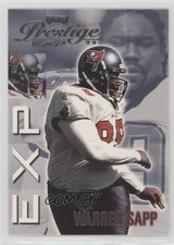 1999 Playoff Prestige EXP Warren Sapp #EX73 HOF 0q3