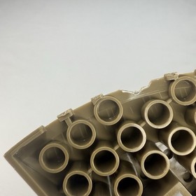 LEGO Brick Round Corner 10 x 10 w. Slope 33 Edge Axle Hole (x2) Dark Tan 58846