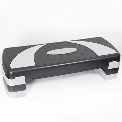 KVOTA Aerobic Steppbrett Höhenverstellbar 3-Stufen Stepper Fitnesstrainer Stepboard