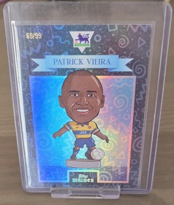 Topps Decade 1990 Premier League Patrick Viera Bobble Head 69/99 Arsenal