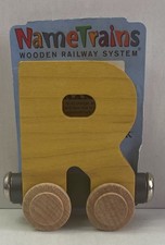 Maple Landmark Inc. 100184 NameTrains "R" Yellow Wooden Letter Car