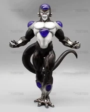*SEE PHOTOS BOX DMG* Black Frieza Figure - Dragon Ball Super Gold PVC Statue