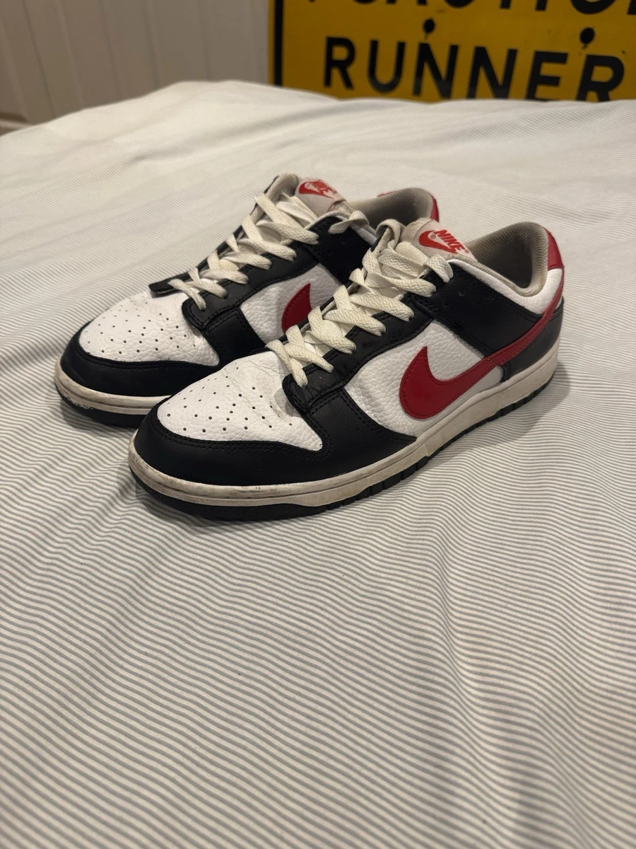 Nike Dunk Low Black White Red for Sale | Authenticity Guaranteed