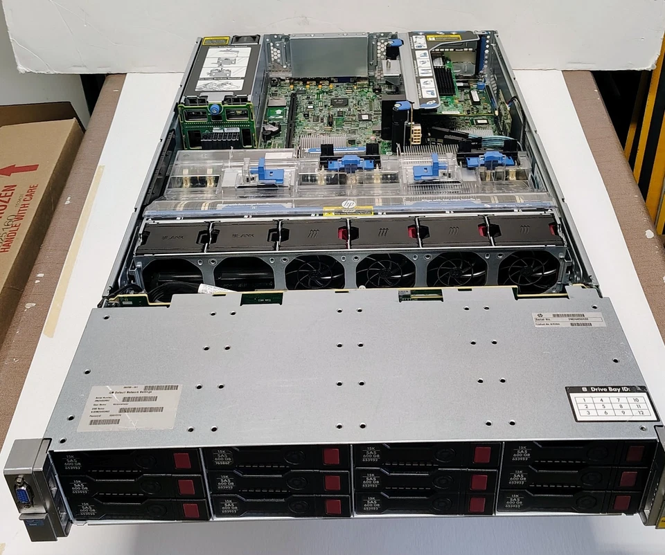 HP ProLiant DL380P Gen8 Server 1 XEON E5-2620 All Caddies Included No HDD No Ram - Image 2 of 4