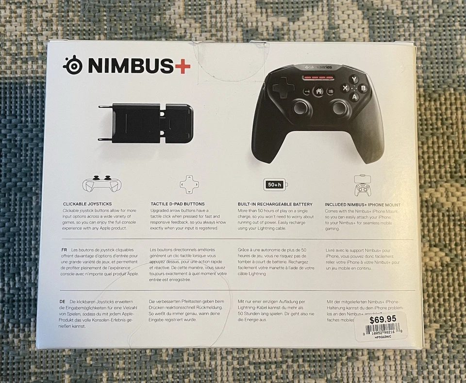NEW SteelSeries - Nimbus+ Wireless Gaming Controller for Apple iOS, iPad and TV - Image 4 of 4