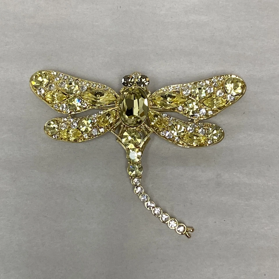 Broche colgante Joan Boyce libélula prendedor pedrería grande ☼