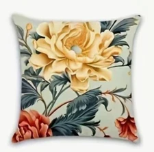 Garden Floral Mixed Flowers Spring Easter Throw Pillow Cover Holiday HOME Decor
