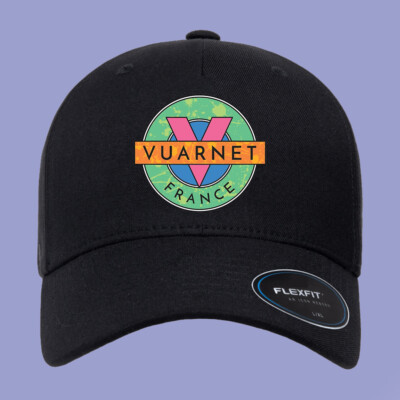 Vuarnet France Logo Printed Black Hat Baseball Cap Size S/M & L/XL