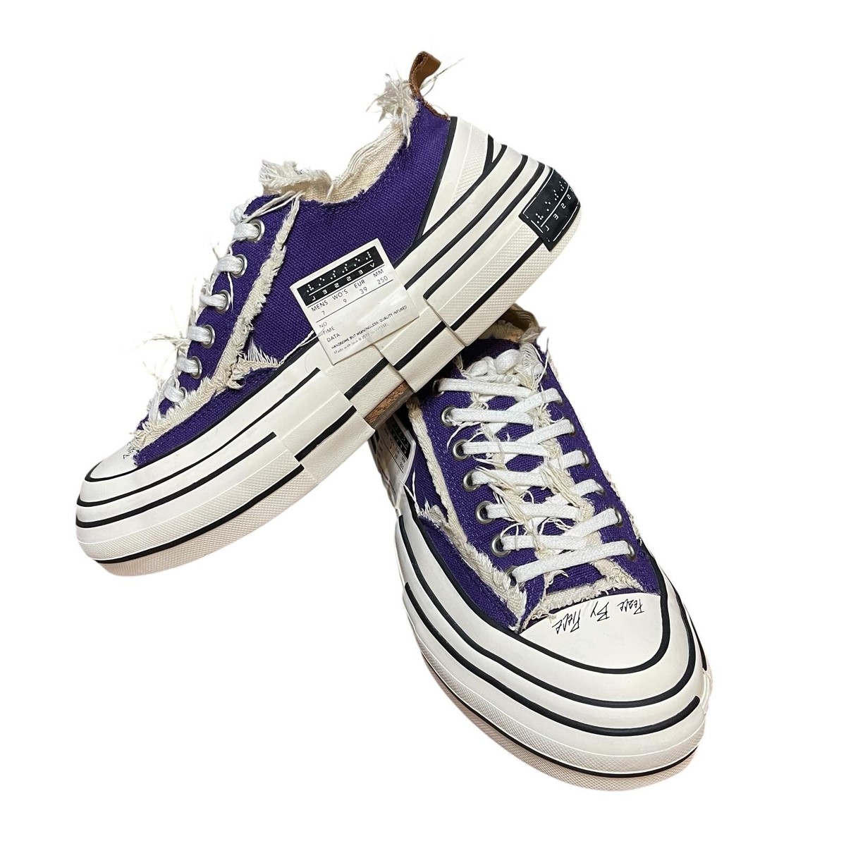 Vessel x Yohji Yamamoto Low Top Canvas Sneakers Purple Size Wo