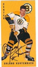 Orland Kurtenbach autographed hockey card 1995 Parkhurst 1964-1965 Tallboys #7