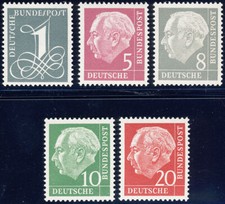 BUND 1960, MiNr. 179-285 Y II, tadellos postfrisch, gepr. Schlegel, Mi. 70,-