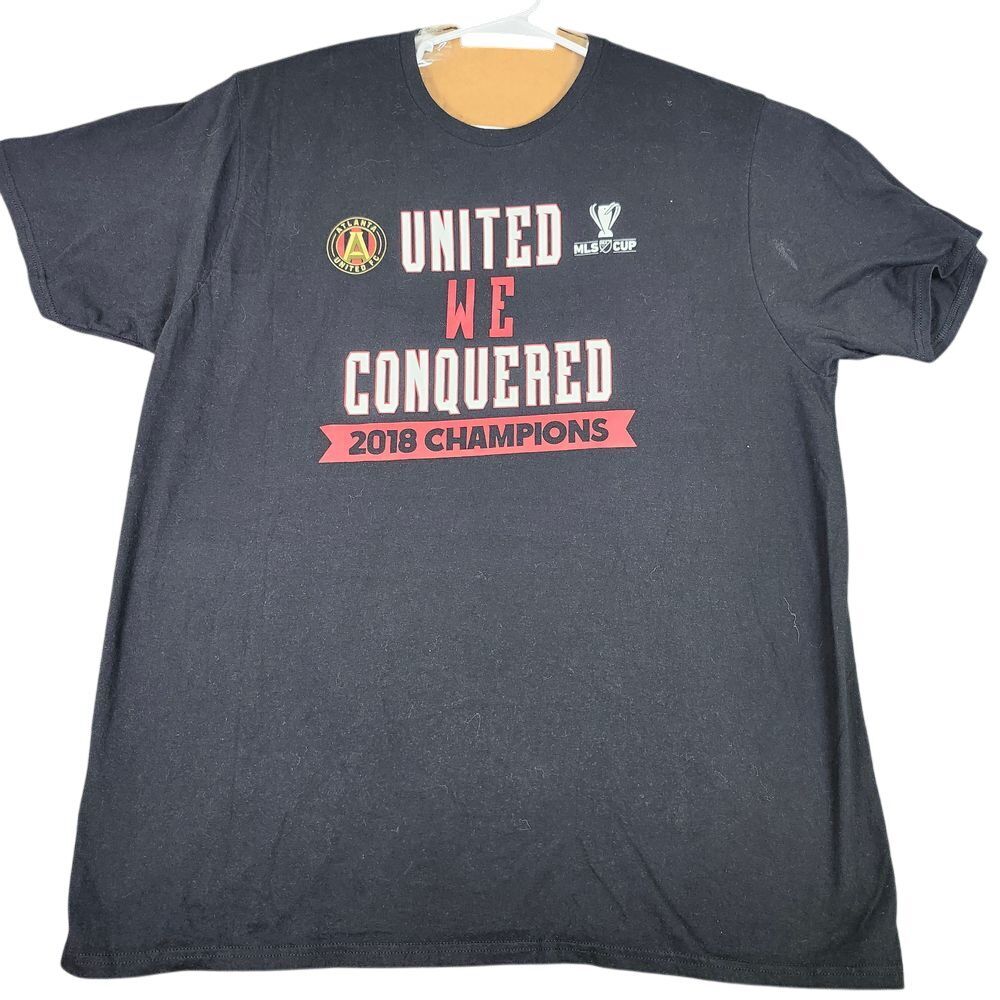 Atlanta United MLS Cup Champions 2018 We Conquered Soccer T-Shirt Black