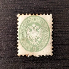 Austria. Scott's # 23. MHF.Coat of Arms. sal's stamp store.