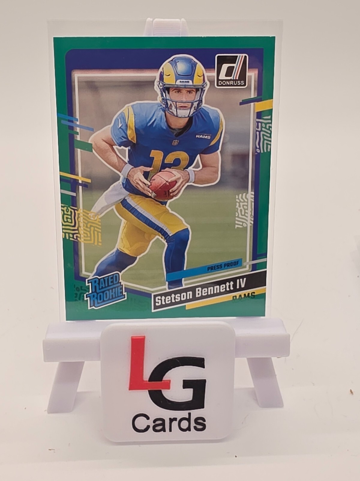 2023 Panini Donruss - Rated Rookie Stetson Bennett #358 Press Proof Green (RC)