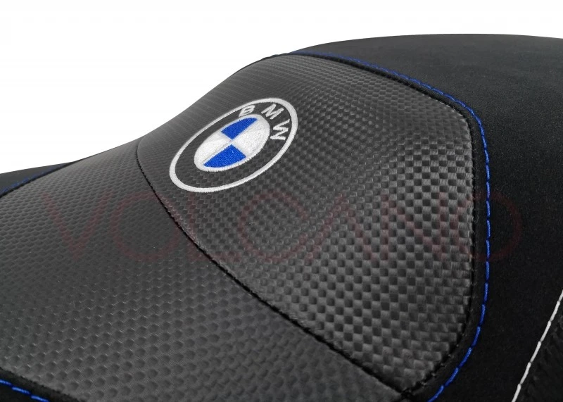 Funda Asiento BMW K 1200s 04-08 / K 1300s 09-16 Diseño Volcano Antideslizante Negro y Negro Foto 3 de 4