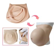 Inflatable Style Twins Oversized Pregnant Belly Silicone Fake Belly For Cosplay