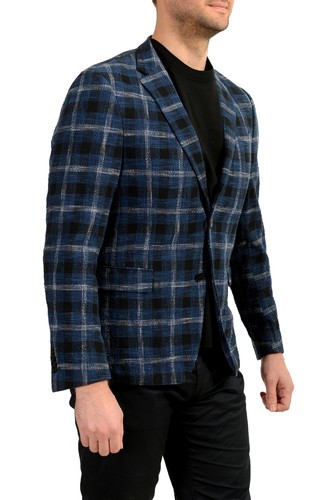 Hugo Boss Men's "Nobis4" Slim Fit Plaid Two Button Blazer US 38R IT 48R - Picture 2 of 5