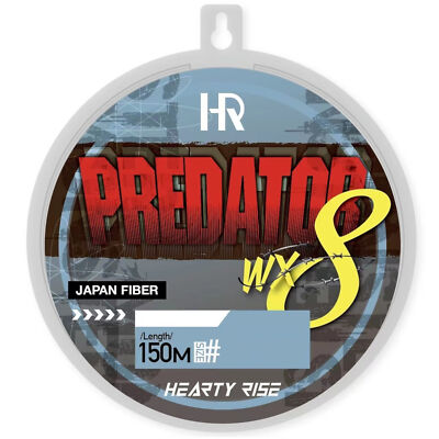 (0,21 /1m) Hearty Rise Predator WX8 Line - 150m geflochtene Angelschnur  