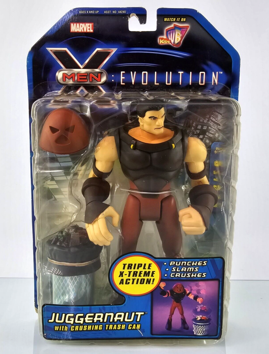 ヒトシ　オーダージャンプキュー X-MEN Evolution JUGGERNAUT Figure Crushing Trash Can Animated