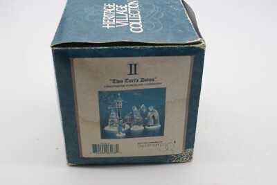 DEPT 56 DICKENS VILLAGE TWELVE DAYS OF CHRISTMAS, II TWO TURTLE DOVES MINT w BOX