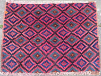 Antike Luri Satteltasche Gesichtsdecke. Luri Tribes Of Luristan.