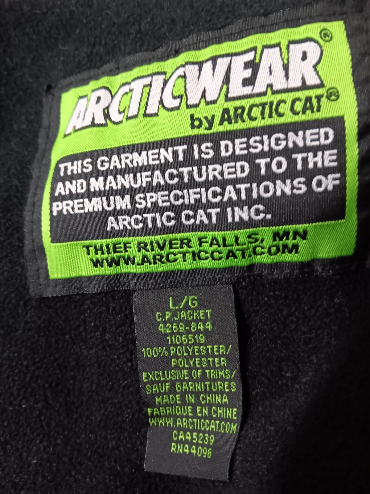 Arctic Cat Jacket Snowmobile Mens L Large Cat PRIDE Coat eBay