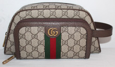 NEW Gucci Beauty Cosmetic Toiletry Bag GG Supreme Marmont Web Case 751811
