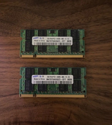 Samsung M470T5663QZ3-CF7 4GB DDR2 PC2-6400 Laptop RAM Memory | eBay