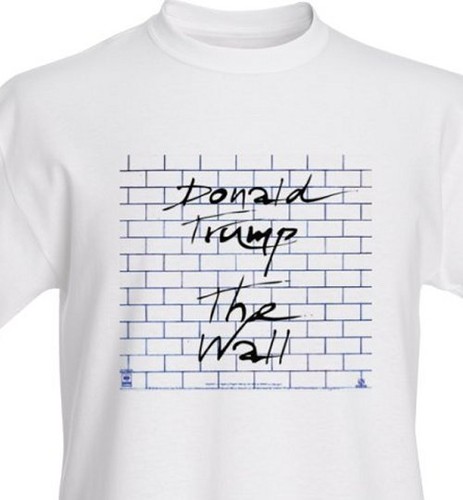 Trump wall t shirt pink floyd Clearance