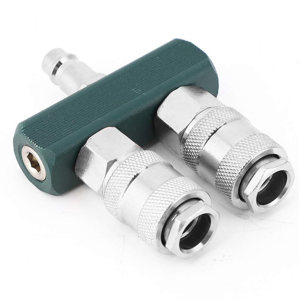 Adapter Air Compressor Connector 2 Way Air Hose Splitter1/4 